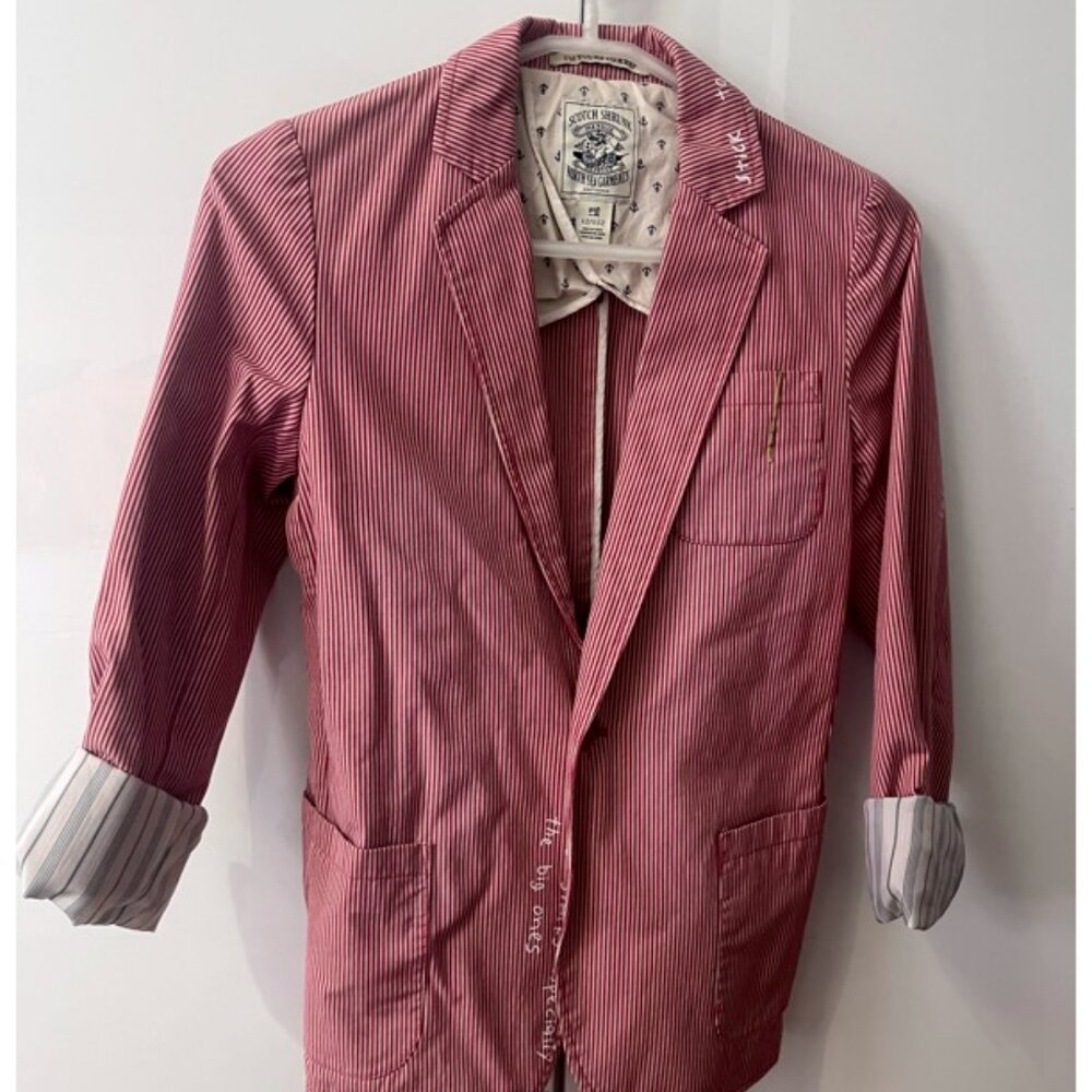 Scotch and Shrunk (Soda) Jacket, Blazer, super cool, striped Size 12/152